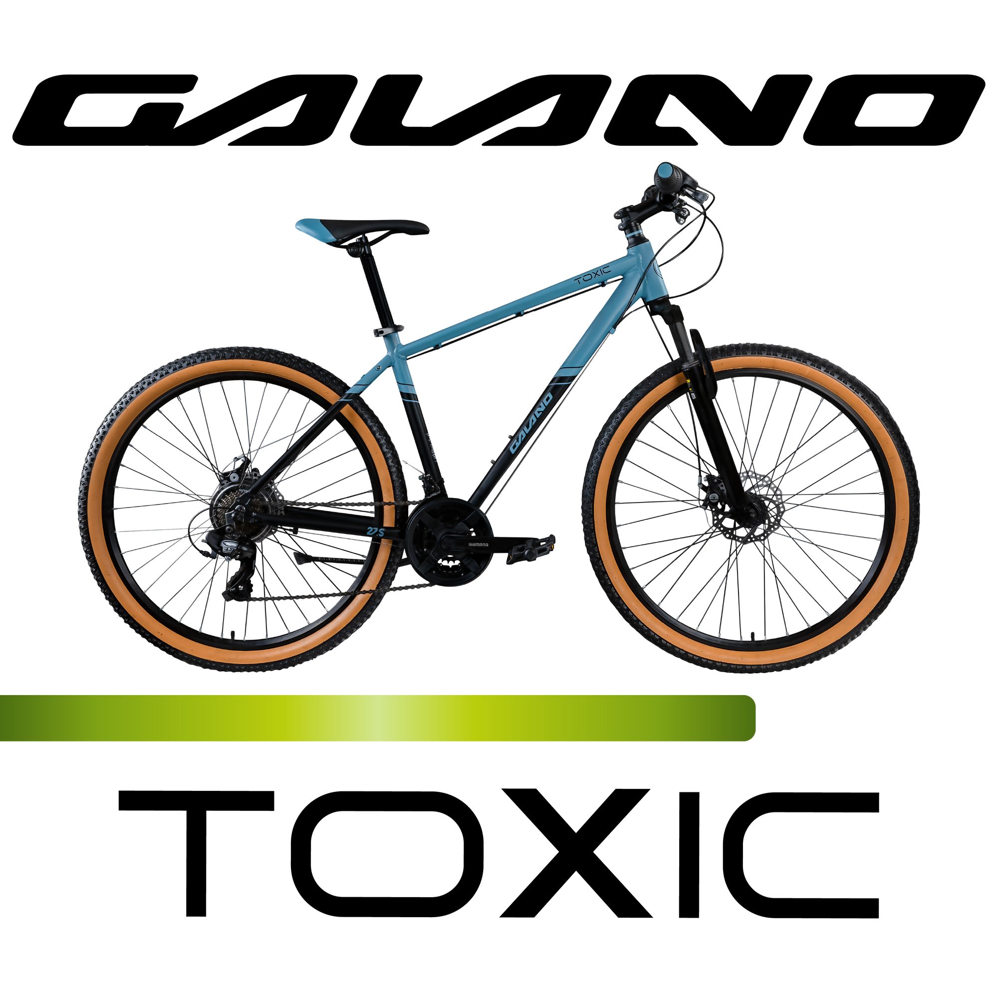 Galano Mountainbike Toxic, 21 Gang, Kettenschaltung, 27,5 Zoll MTB Hardtail Fahrrad für Damen Herren Jugendliche ab 165 cm