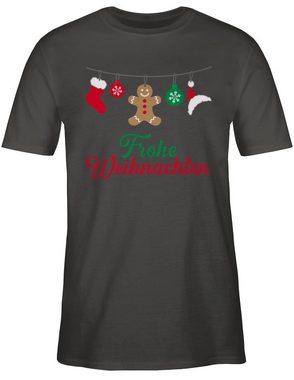 Shirtracer T-Shirt Frohe Weihnachten Weihachten Kleidung