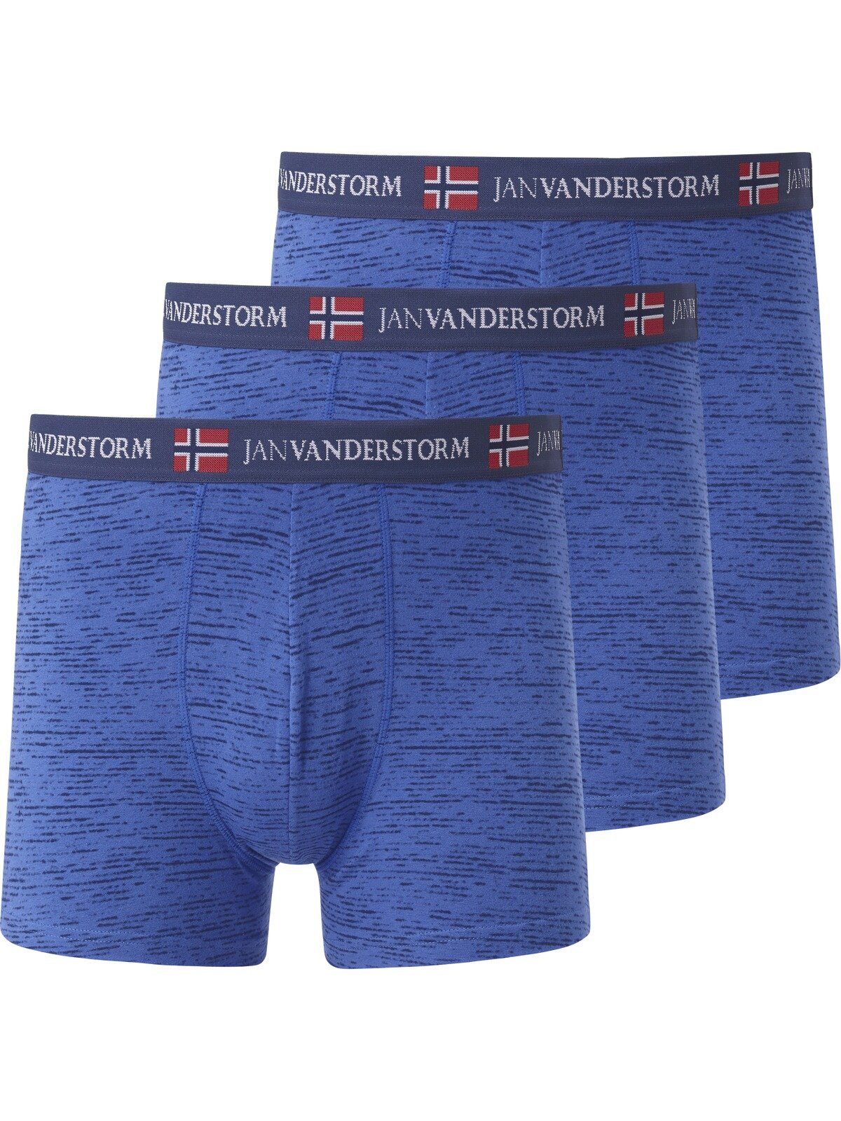 Jan Vanderstorm (Set, Slip blau 3-St) Look NORIK im melierten