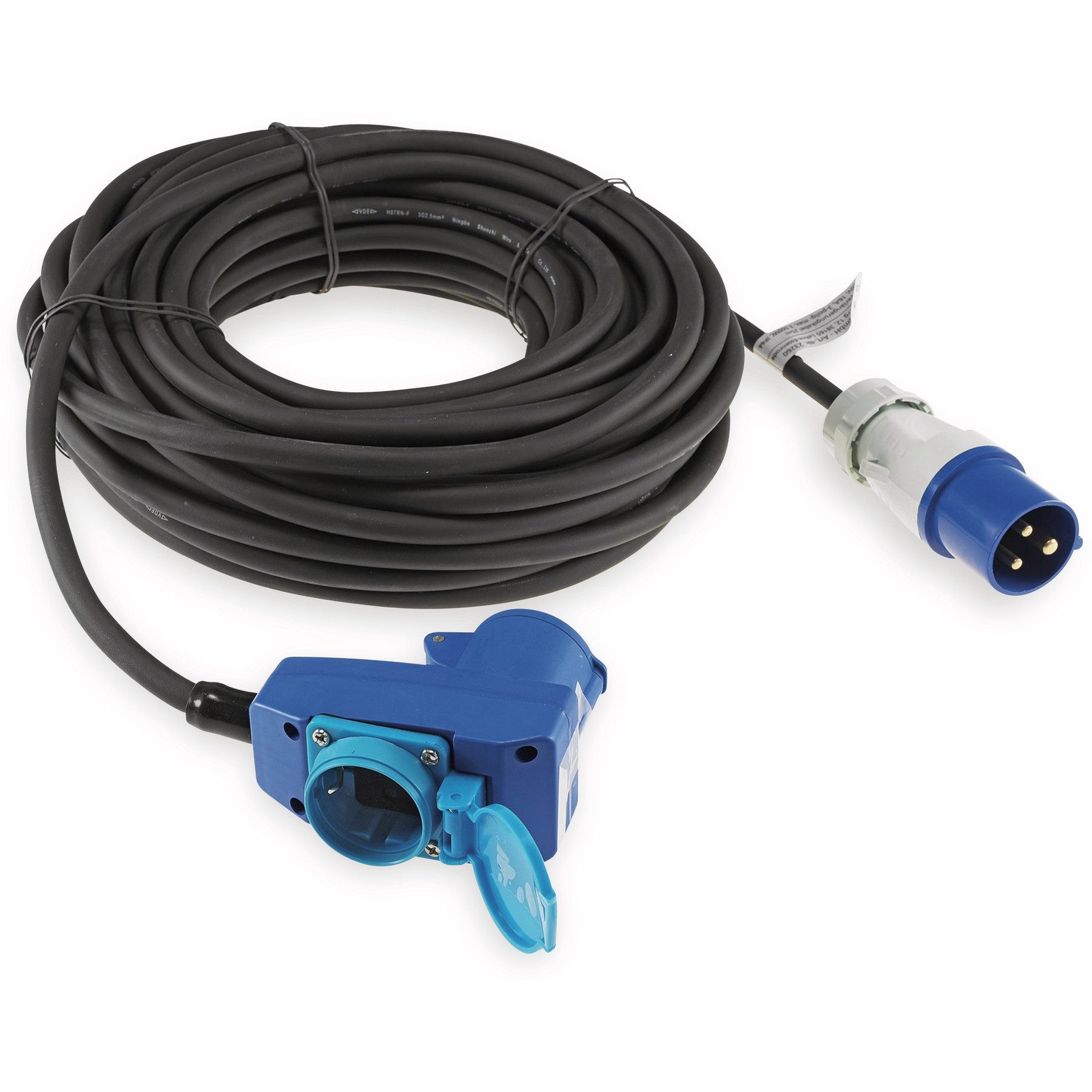 ChiliTec CHILITEC CEE-Verlängerung 16A/3600W, 3-polig, 25 m CEE-Adapterkabel