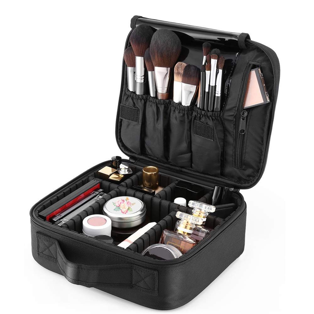 AURIVION Kosmetiktasche Kosmetiktasche groß, wasserdicht, mit Reißverschluss (Set, 1-tlg., für Damen & Herren), Kulturbeutel mit Einstellbarem Teiler