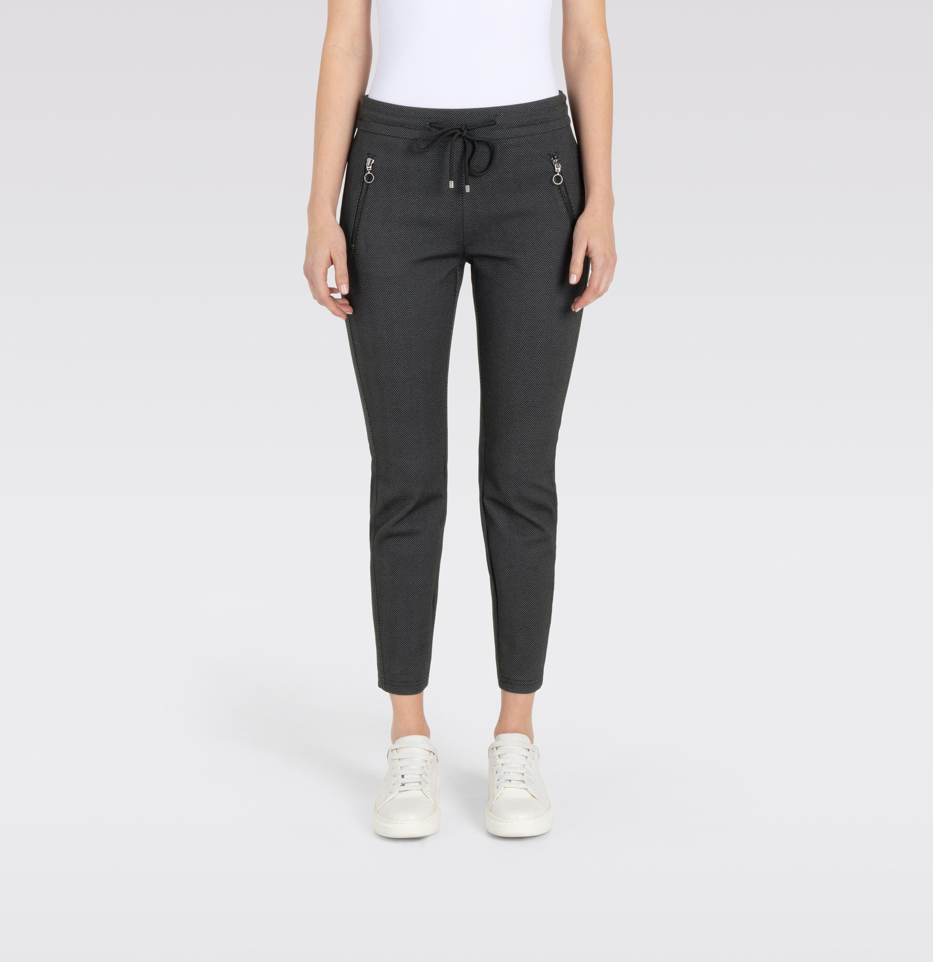 MAC Jogg Pants MAC Schmale Jogging Pants aus leichtem Jersey in S (1-tlg) Tunnelzugbändchen