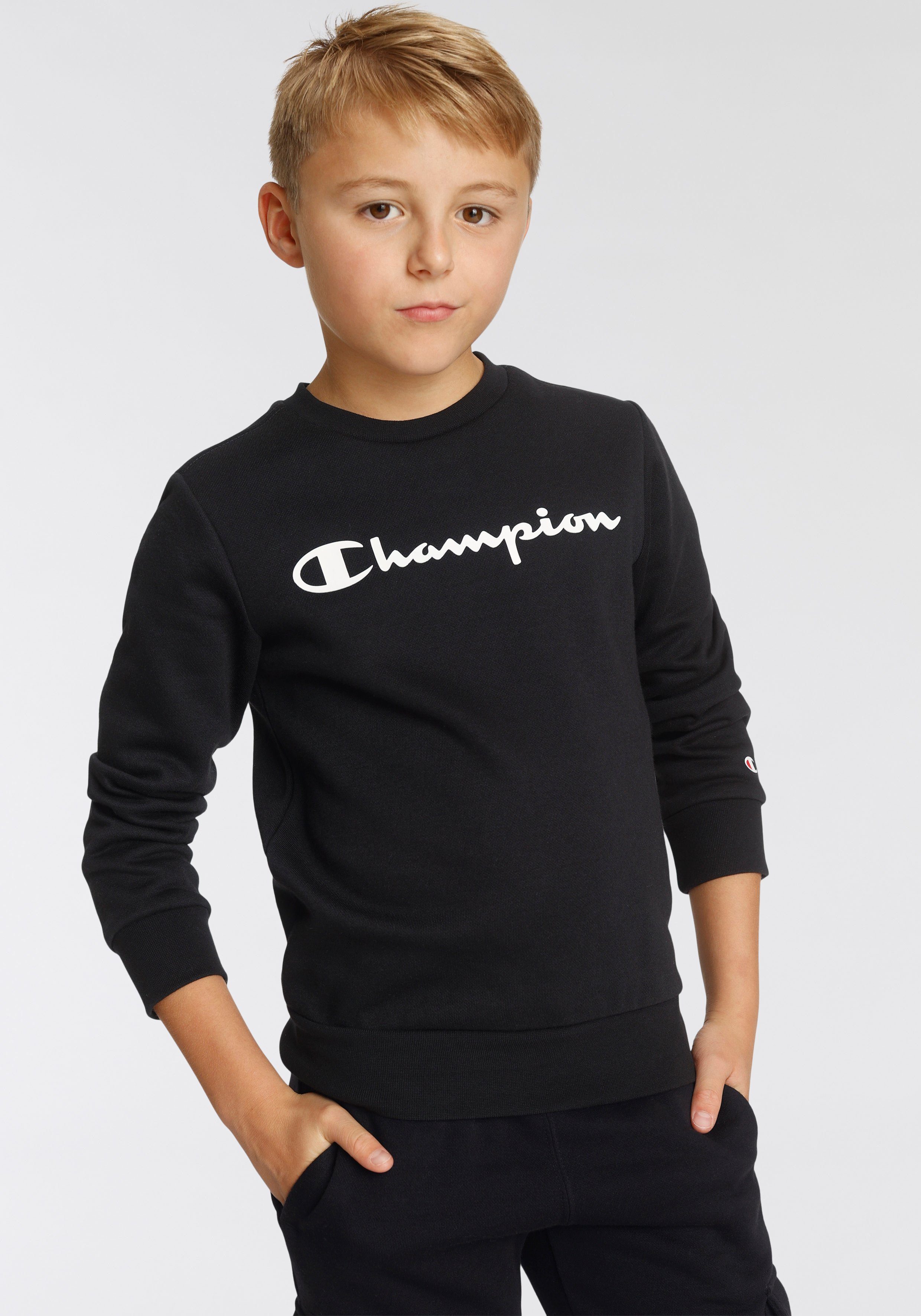 Sweatshirt, Logodruck und Crewneck Sweatshirt Mit Logoschriftzug Champion