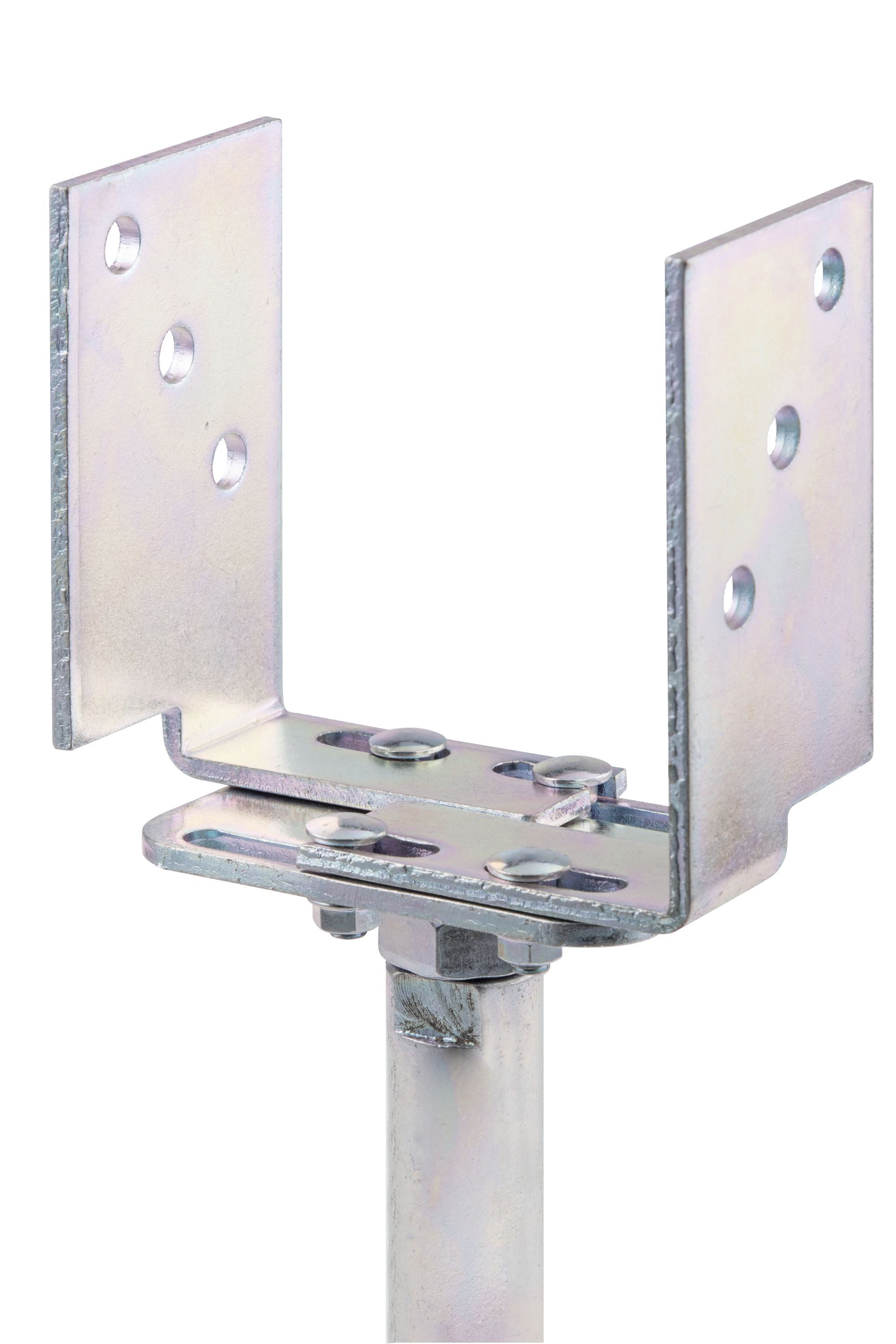 Alberts Pfostenträger Alberts 2 x U-Pfostenträger, Breite 71 - 161 mm, Bodenabstand 150 - 19, (2-St), 2x Alberts U-Pfostenträger im Bundle, galvanisch verzinkt, dickschicht