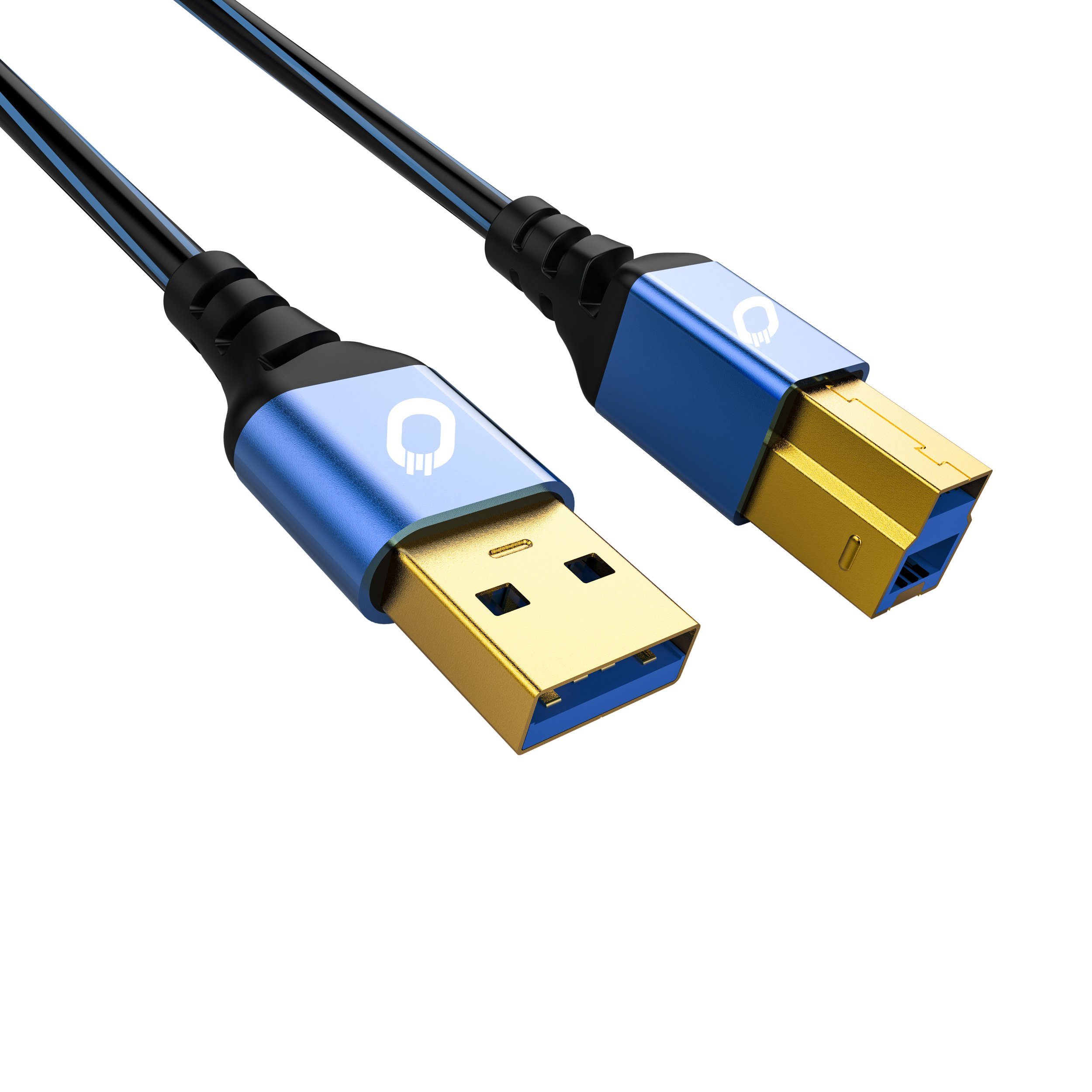 Oehlbach »USB Plus B3 - USB 3.0 - Kabel für Drucker, externe Festplatte -  Typ A zu Typ B - PVC-Mantel - OFC, blau/schwarz - 50cm« USB-Kabel, (50 cm)  online kaufen | OTTO