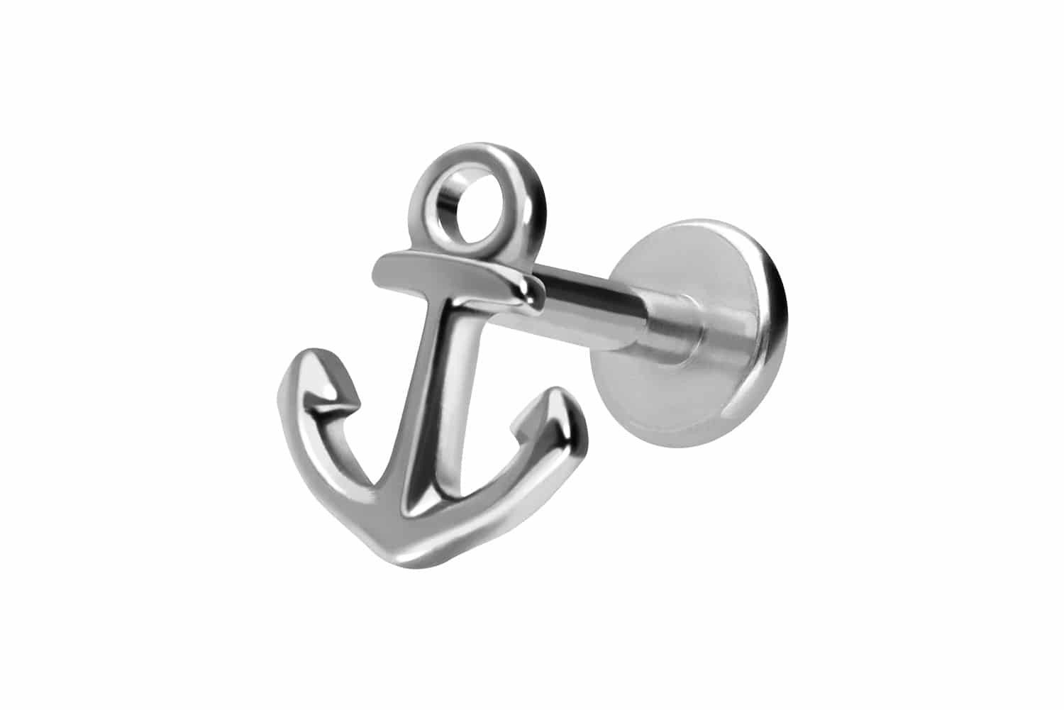 Piercing-Set Titan Labret mit Innengewinde ANKER