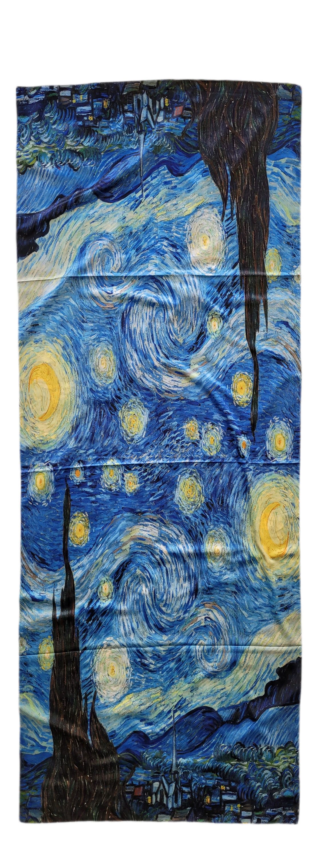 Lemasi Halstuch Wendbarer Schal Van Gogh inspiriert Mandelblüte Sternennacht