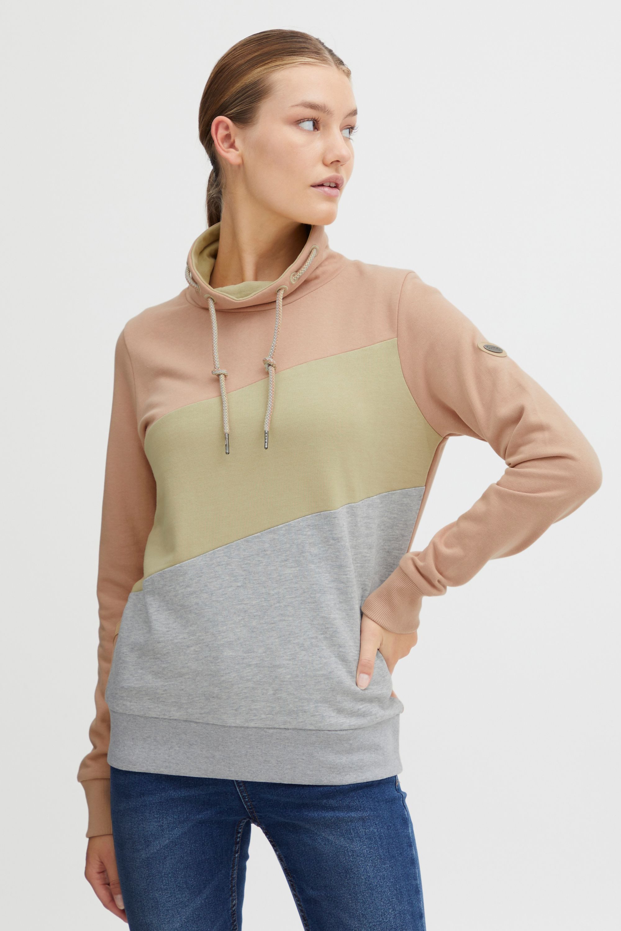 OXMO Hoodie OXAgda Sweatpullover mit Stehkragen