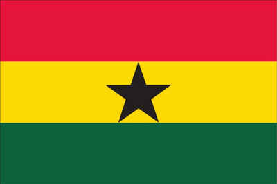 flaggenmeer Flagge Flagge Ghana 110 g/m² Querformat