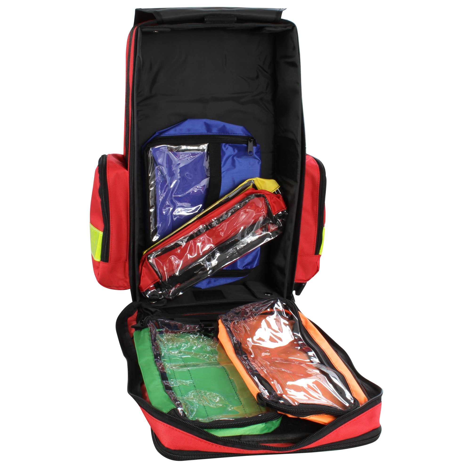 SANISMART Arzttasche Notfallrucksack MEDICUS M Rot Nylon 46 x 30 x 17 cm