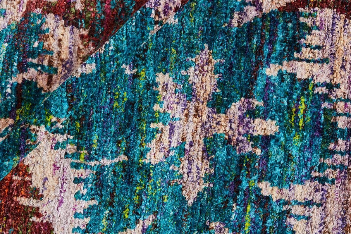 Orientteppich Sari Silk 199x301 Handgeknüpfter Trading, Höhe: 5 rechteckig, mm Orientteppich, Nain
