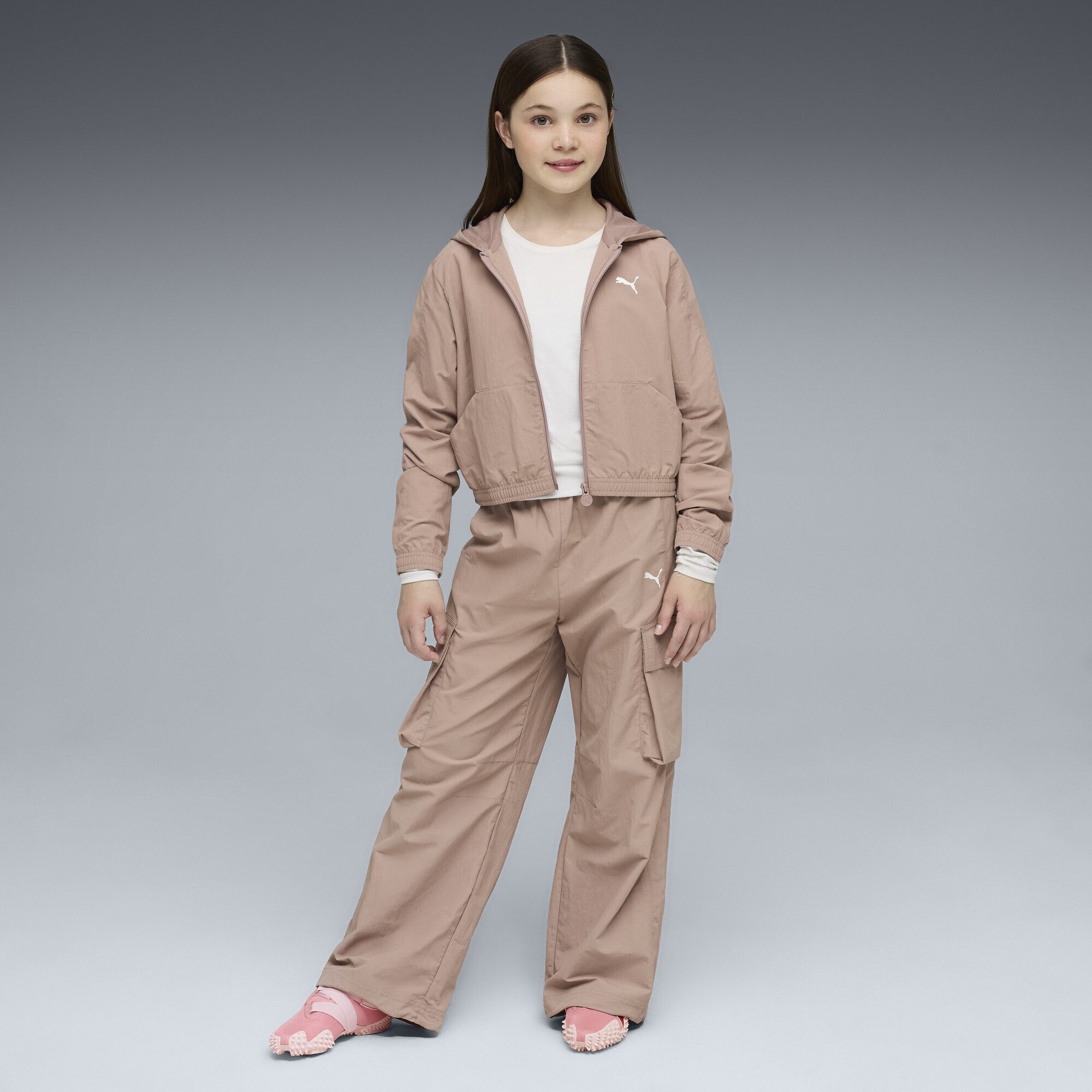 PUMA Kapuzensweatjacke T7 Kurze Jacke Mädchen