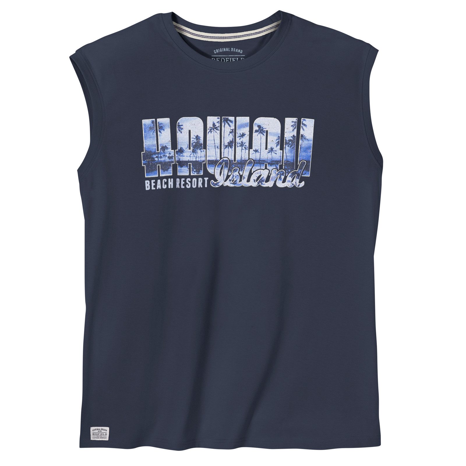 redfield Muscleshirt Redfield Tank Top Beach in großen Größen, blau