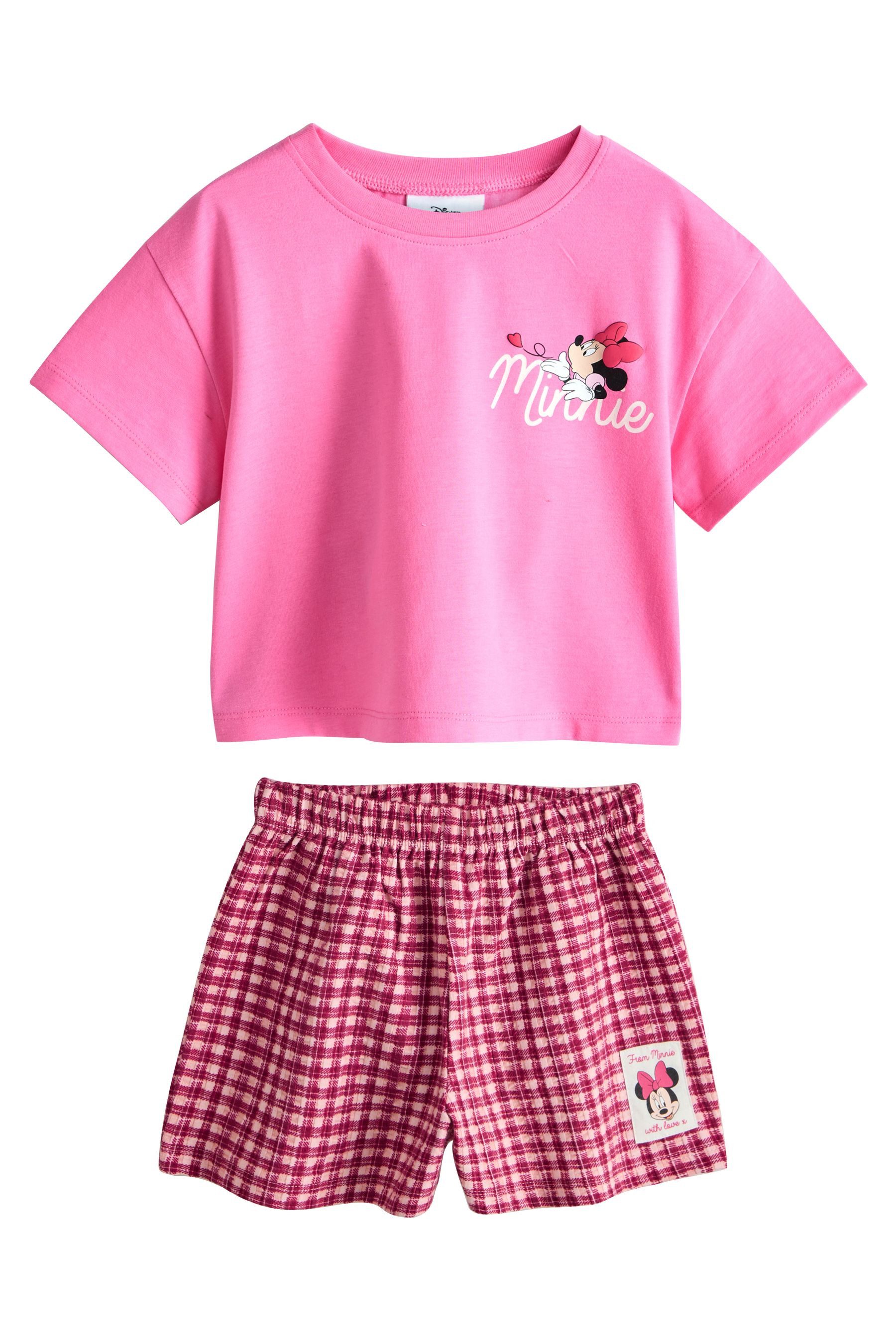 Next T-Shirt & Shorts Minni Mouse T-Shirt und Shorts im Set (2-tlg)