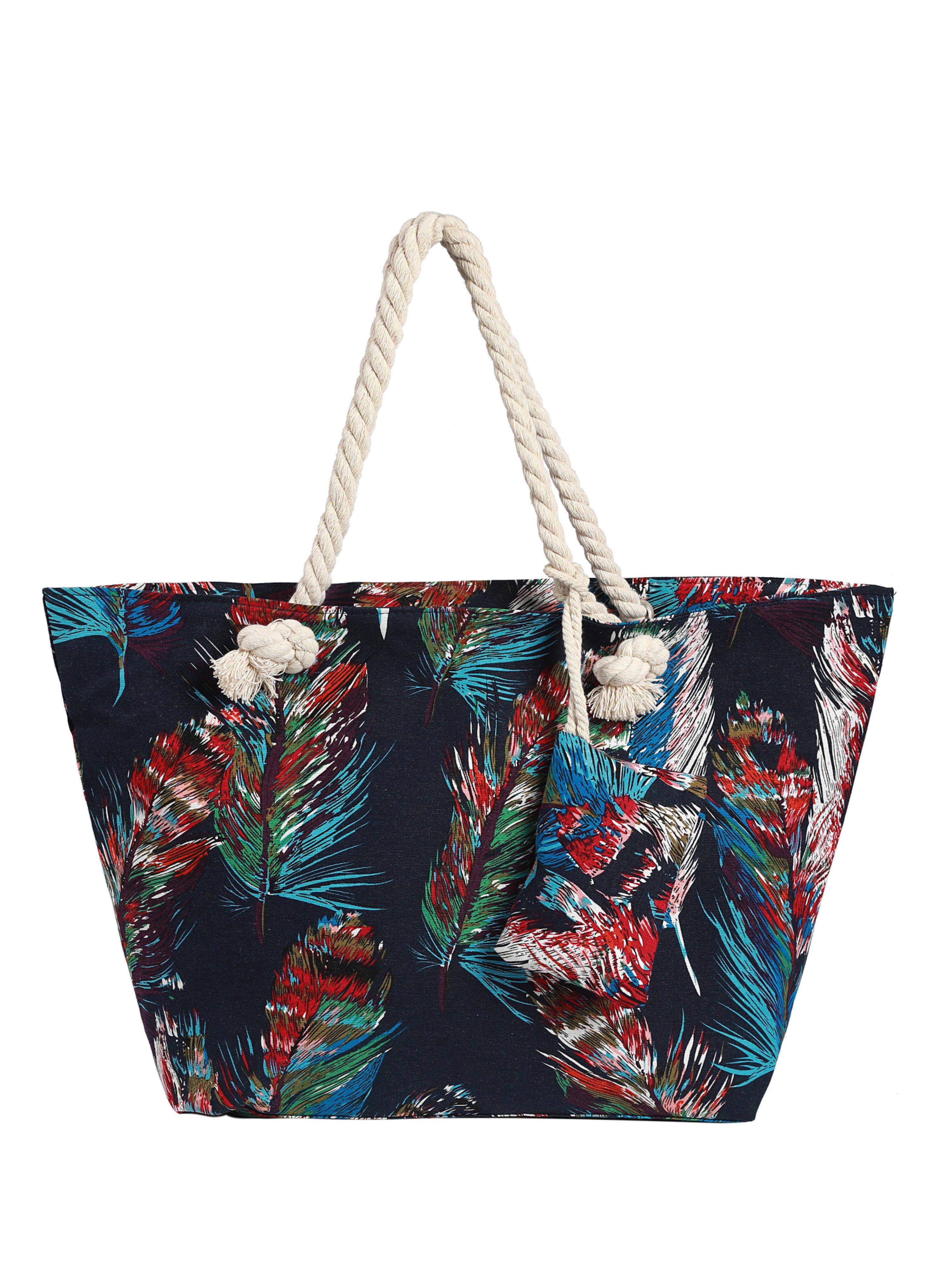 DonDon Strandtasche Shopper wasserabweisende Tasche (2-tlg), Große Strandtasche, mit Reißverschluss, inkl. kleinem Beutel