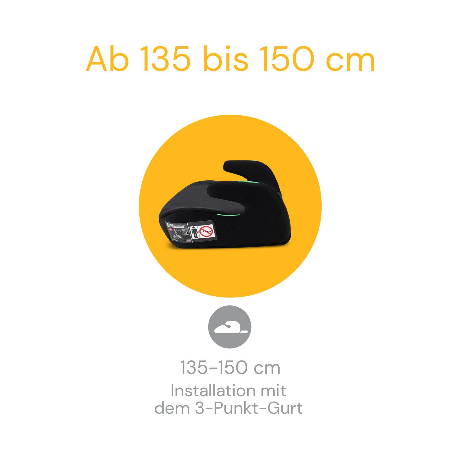 Osann Kindersitzerhöhung Boost, ab: 8 Jahren, bis: 12 Jahre, ab: 135 cm, bis: 150 cm, Sitzerhöhung Auto Kinder ab 135cm, Sitzschale, Booster
