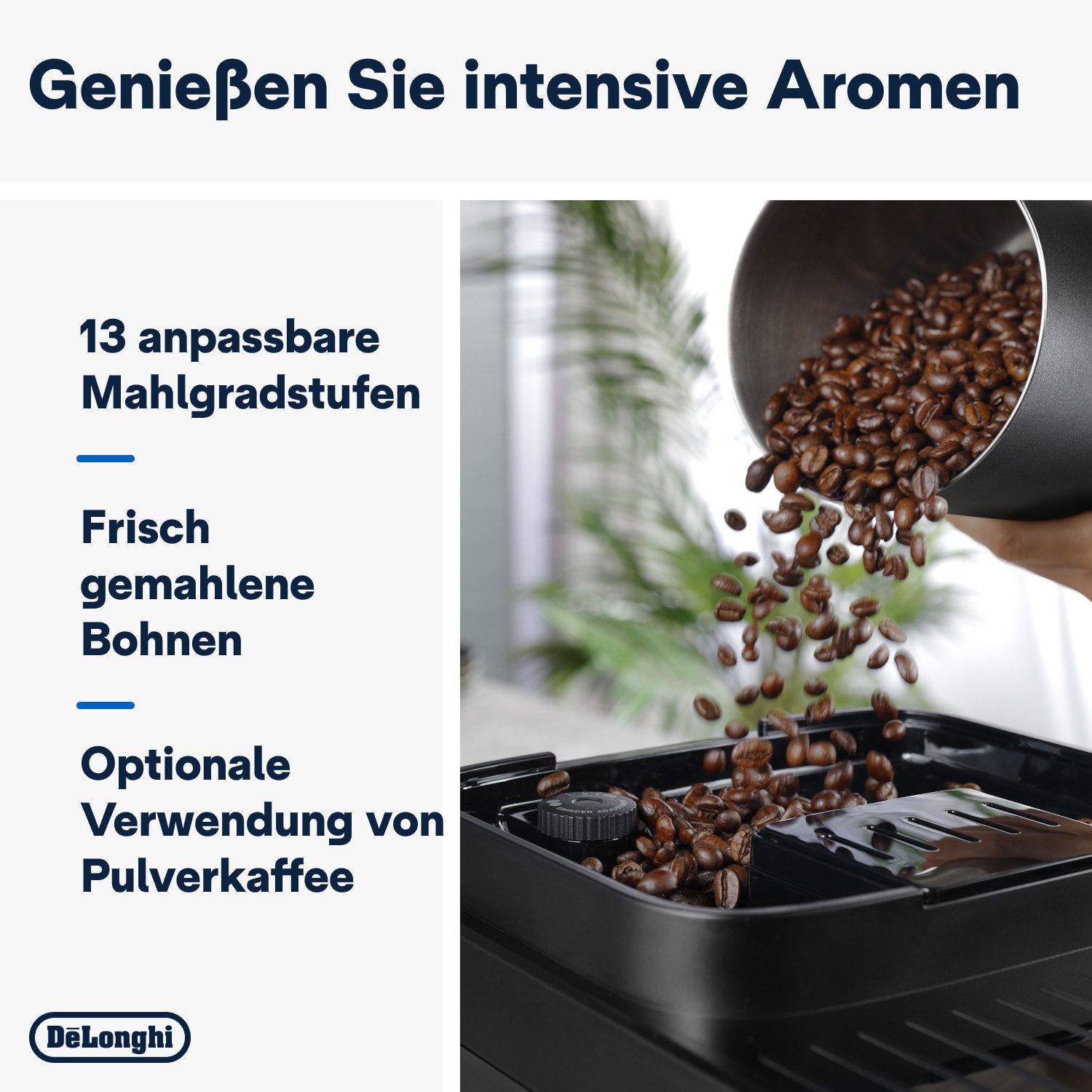 De'Longhi Kaffeevollautomat Magnifica Evo Next ECAM310.60.B - Barista-Genuss per Touch, schwarz, MyLatteFunktion, 3 Benutzerprofile, LatteCrema Milchsystem, 10  – Bild 3 von 5