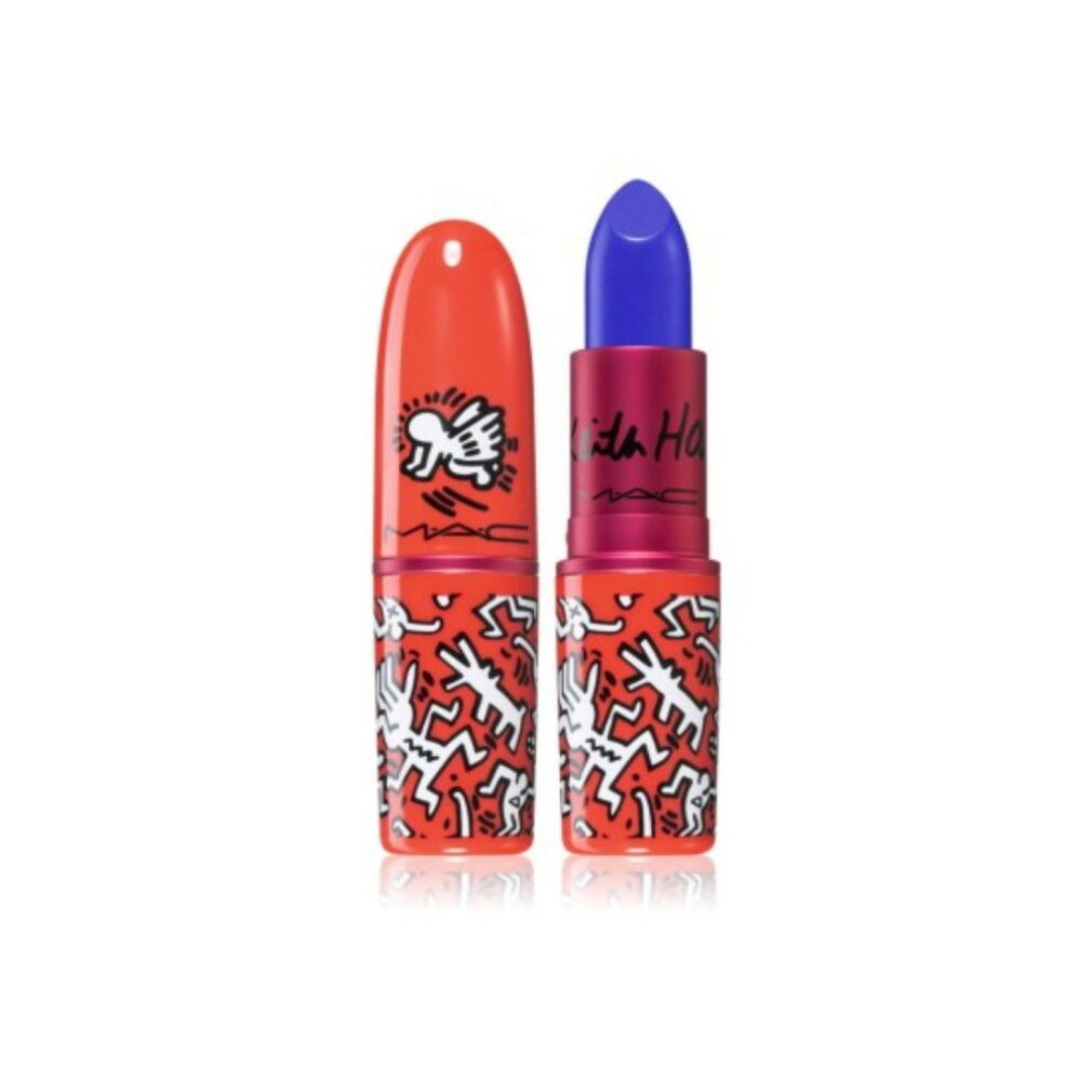 MAC Lippenstift Viva Glam X Keith Haring Long Lasting Lipstick Canal Blue 3 Gr