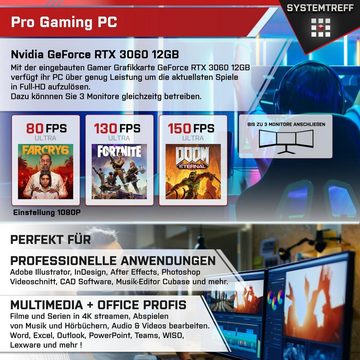 SYSTEMTREFF Basic Gaming-PC-Komplettsystem (27", Intel Core i5 13400, GeForce RTX 3060, 16 GB RAM, 1000 GB SSD, Windows 11, WLAN)