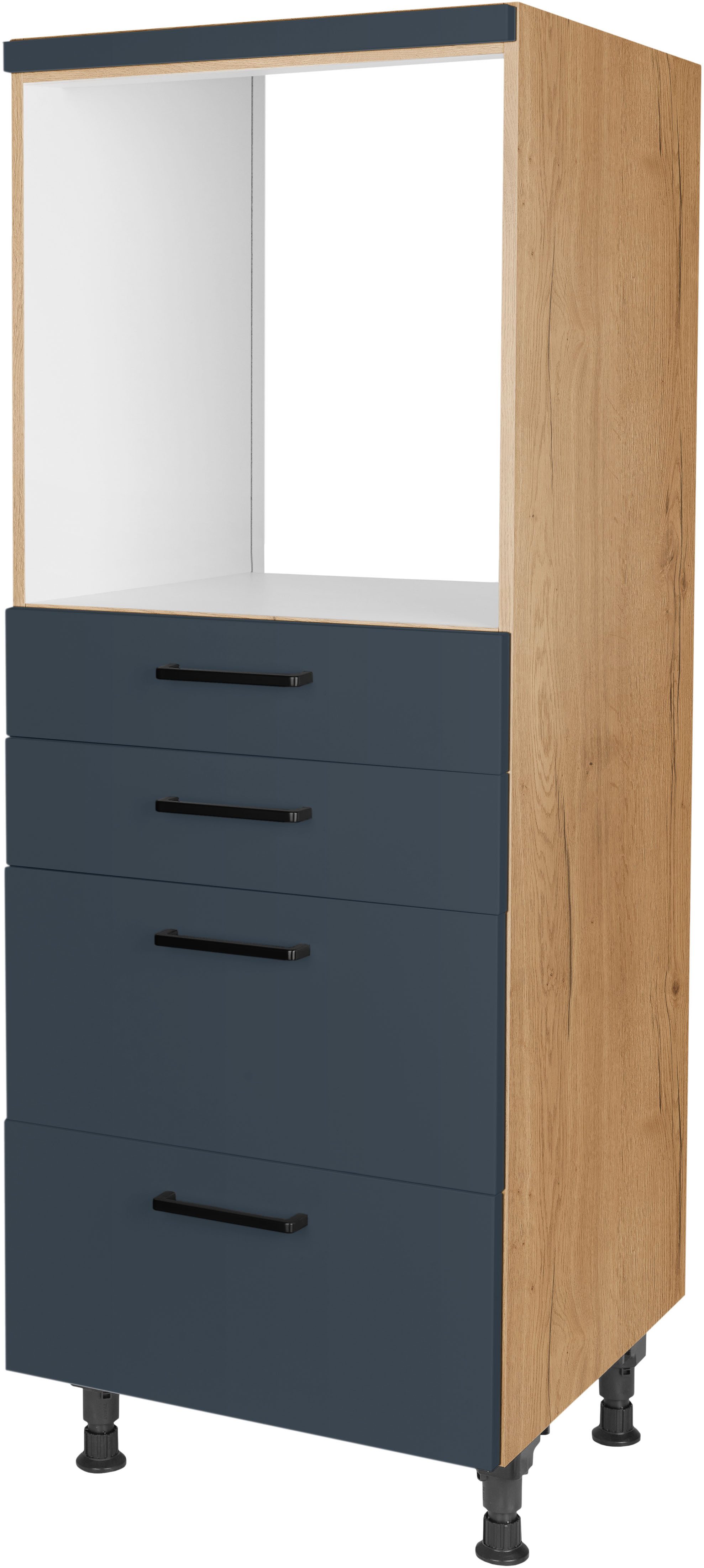 nobilia® Herdumbauschrank "Easytouch", mit Schubkästen und Auszügen, vormontiert, Breite/Höhe: 60/167,8 cm
