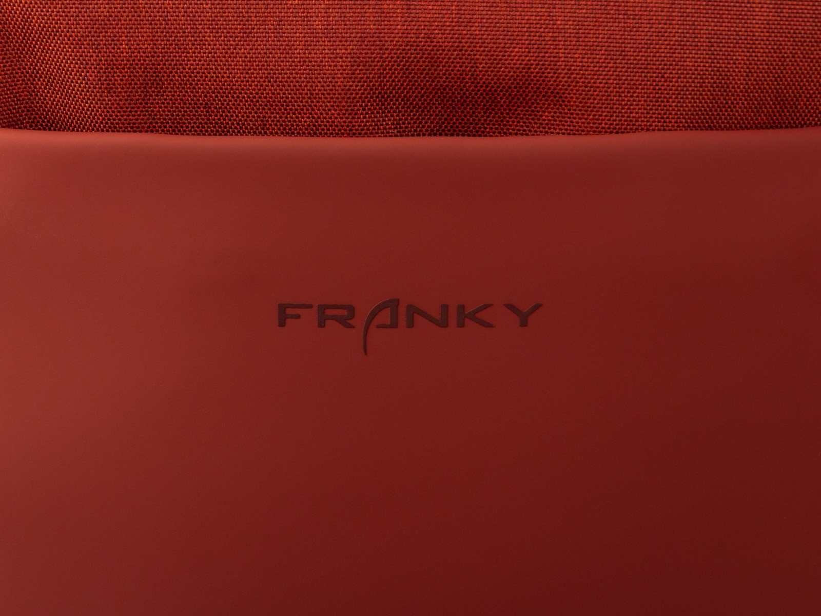 17" Franky Freizeitrucksack Freizeitrucksack Laptopfach rot RS90-F Franky Laptofach mit ca. ca. 17" und Trolleyaufs,