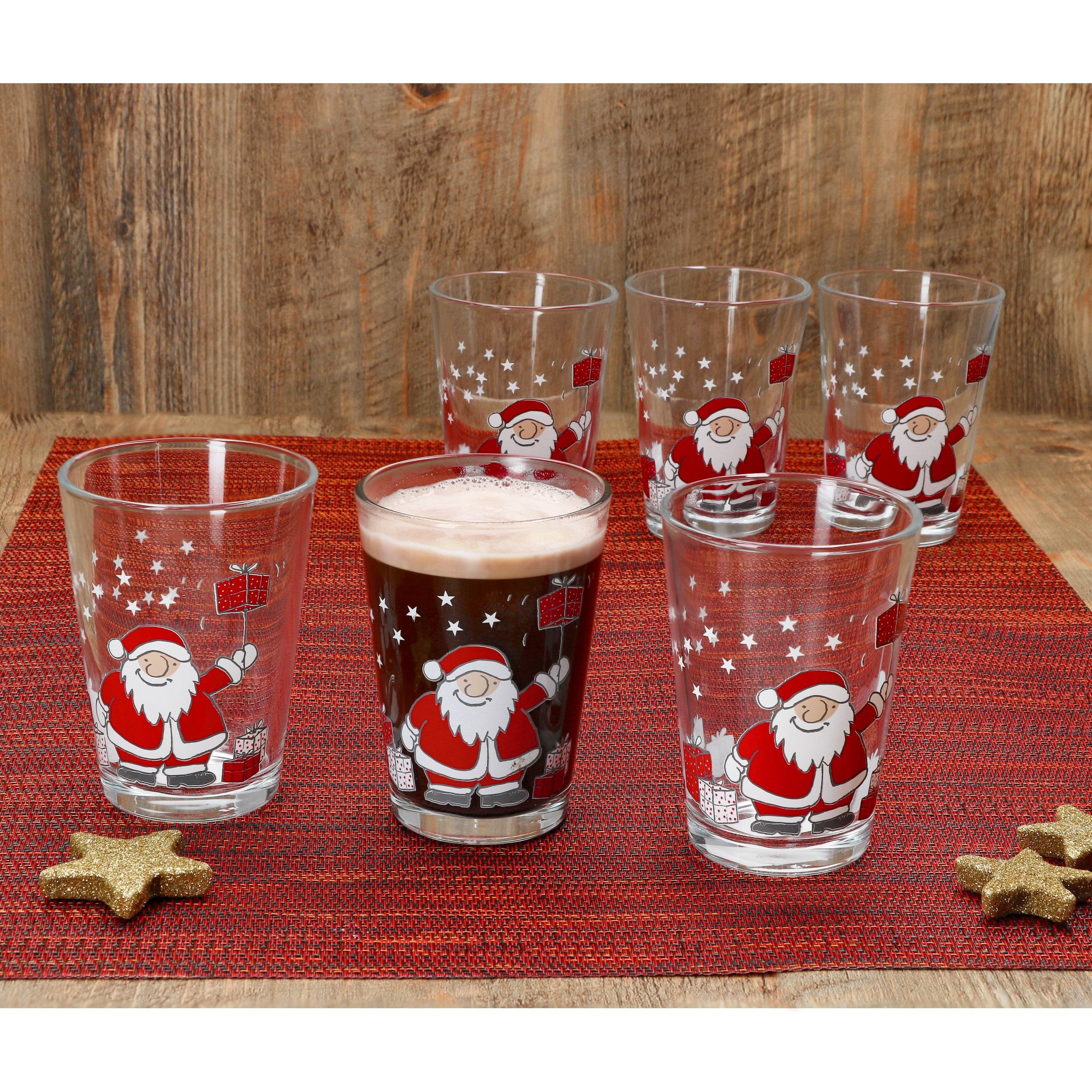 Glühweingläser H11cm, Family Ritzenhoff Glas Ritzenhoff Winter 6x Santa & Glas Breker 240ml