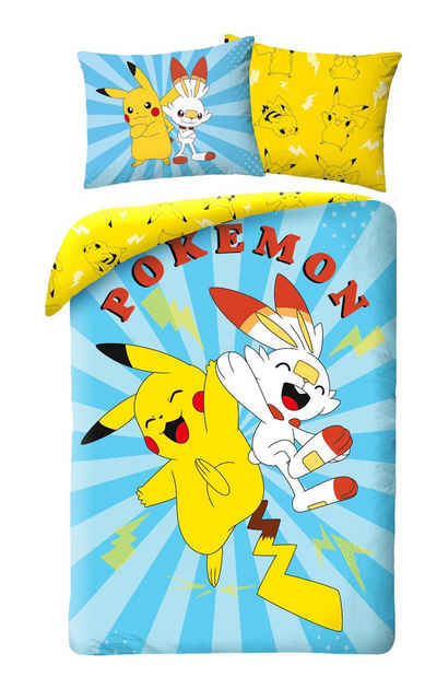 Bettwäsche Pokemon GO Pikachu Kinderbettwäsche 140 x 200 cm, POKÉMON