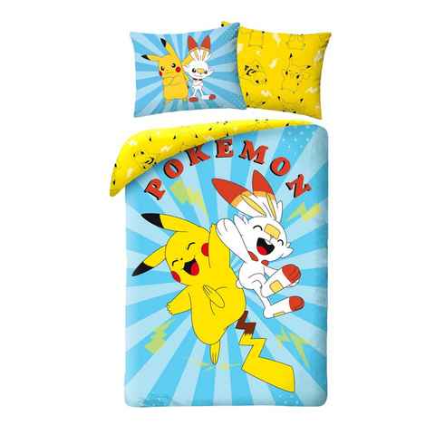 Bettwäsche Pokemon GO Pikachu Kinderbettwäsche 140 x 200 cm, POKÉMON