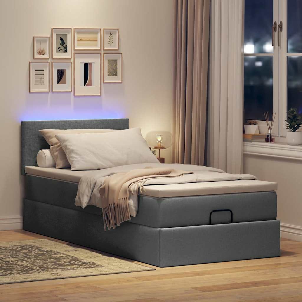 vidaXL Bett Ottomane Bett mit Matratze günstig online kaufen