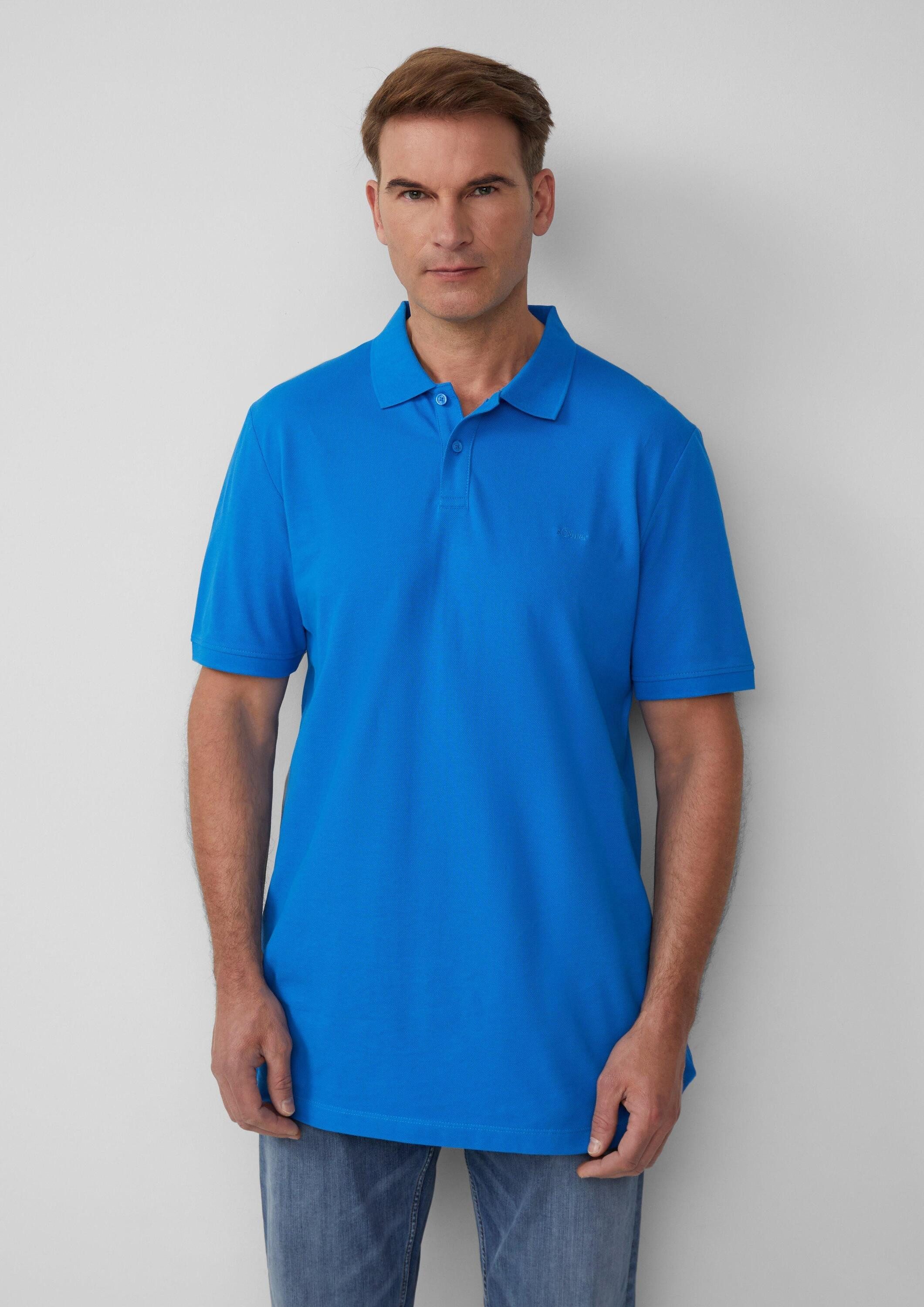 s.Oliver Kurzarmshirt Polo-Shirt Poloshirt aus Baumwollpiqué günstig online kaufen