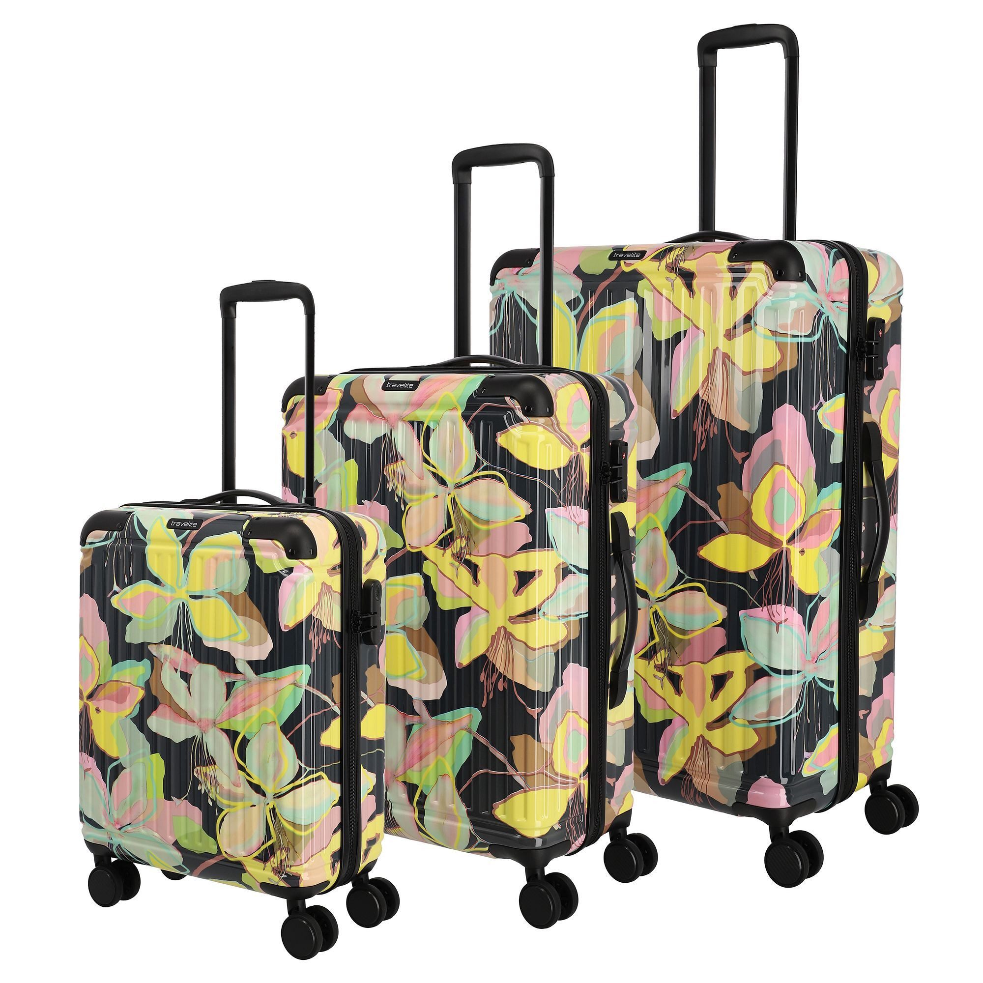 travelite Trolleyset Cruise, 4 Rollen, (3-teilig, 3 tlg), ABS
