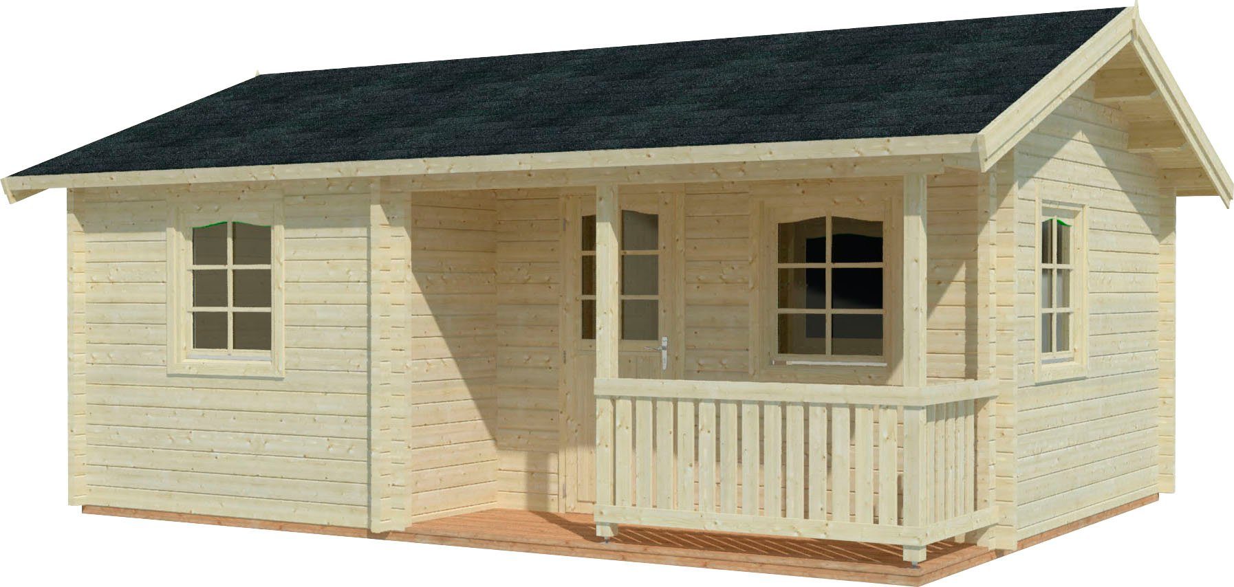 Palmako Gartenhaus Ferienhaus Sandra, BxT: 620x470 cm, inklusive Fußboden