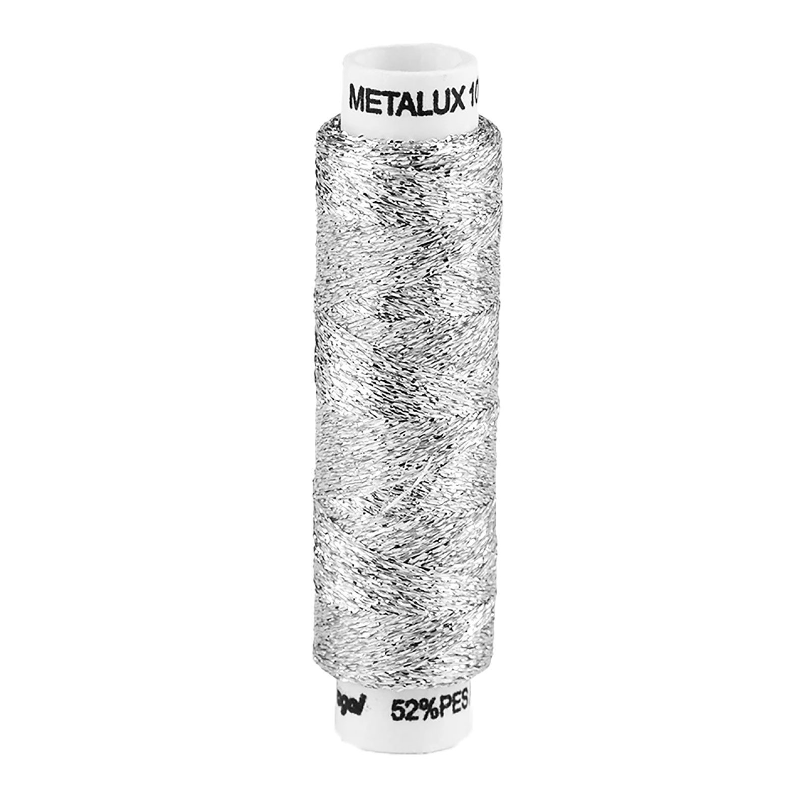 maDDma 100m / 1 Spule Metallgarn Nähgarn metallic Faden Effekt Applikation Nähgarn, 100 m, silber