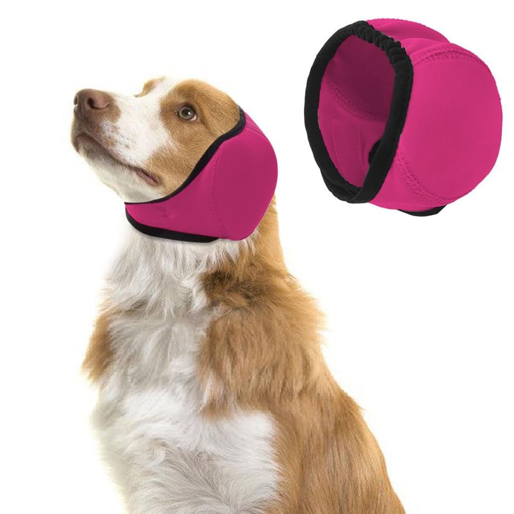 Ledander Duschhaube Hund Schwimmkappen,1 Stuck Verstellbar Hunde-Ohrschützer zum Schwimmen, Wasserdicht Badekappe für kleine, mittelgroße und große Hunde, Welpen
