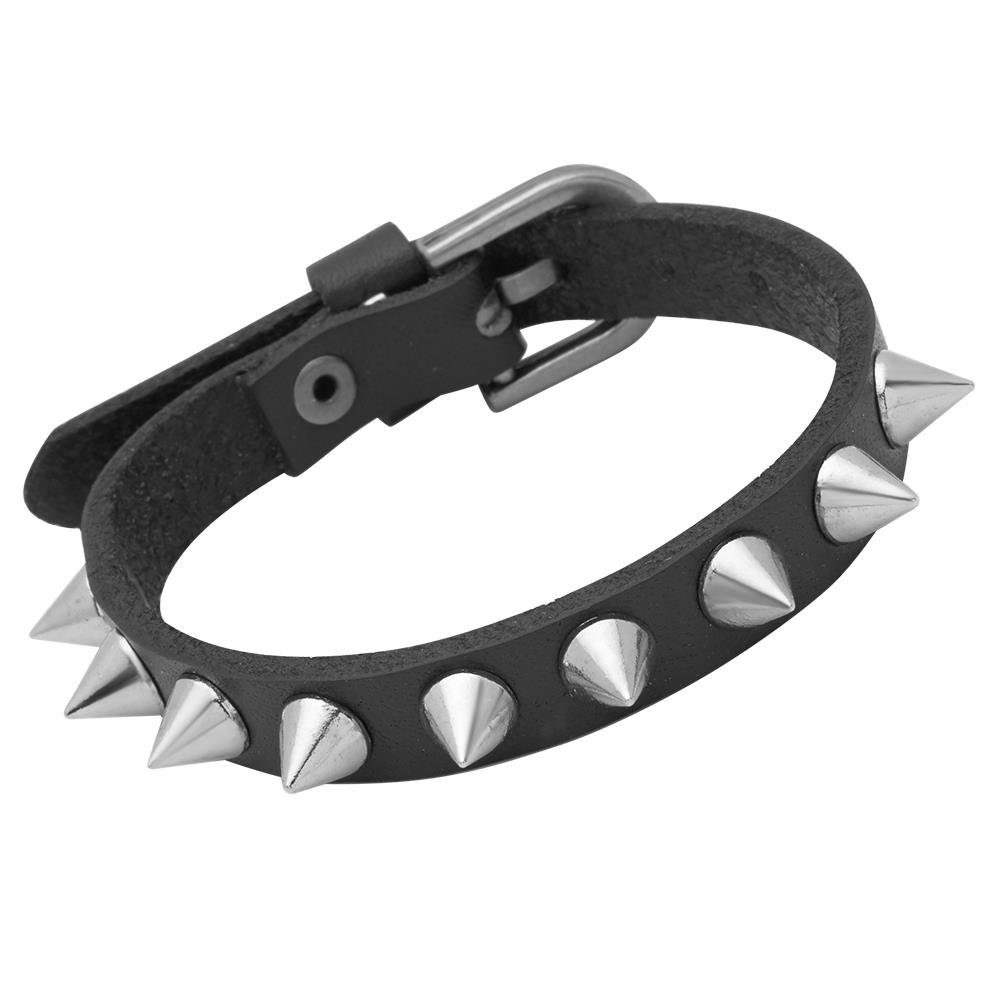 Unique Lederarmband Stachelarmband mit Spikes LB0347 günstig online kaufen