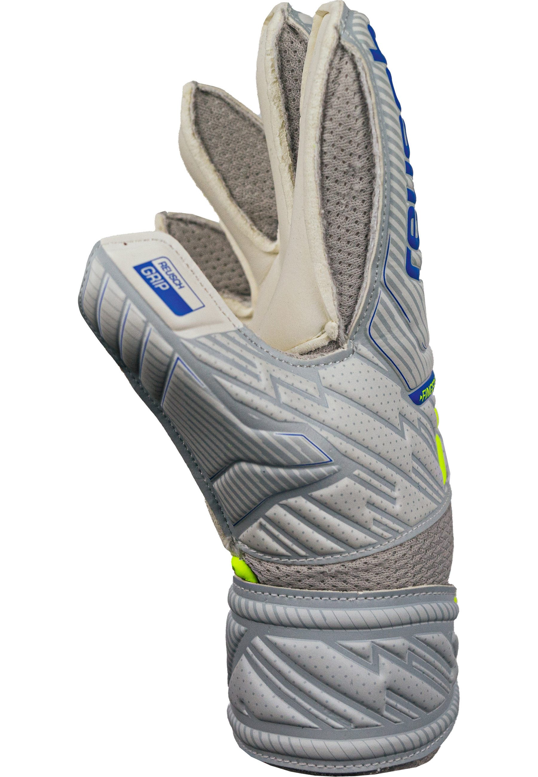 Reusch Torwarthandschuhe Attrakt Grip Finger Junior für alle Spielfeldoberflächen