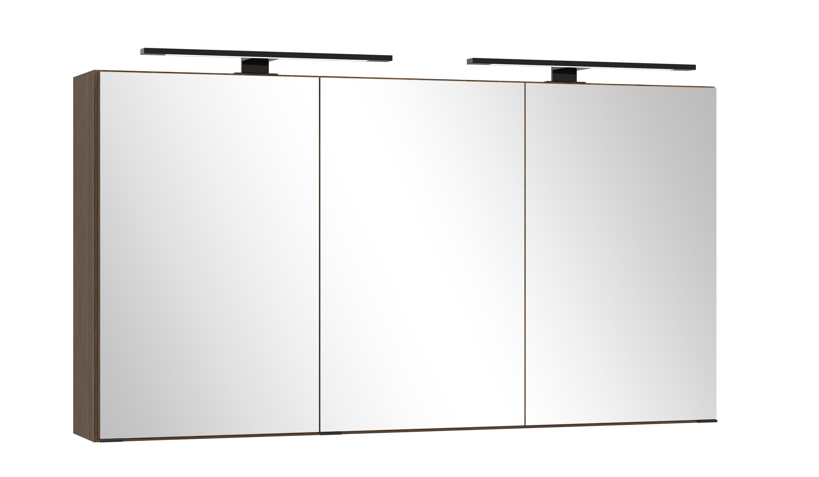 HELD MÖBEL Badezimmerspiegelschrank Canello-Eiche Dekor - 120x64x20 (BxHxT)