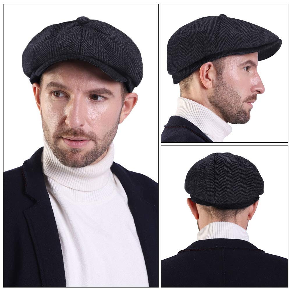 Coonoor Baskenmütze Schiebermuetze Herren 8 Panel Peaky Fischgräten Tweed R günstig online kaufen