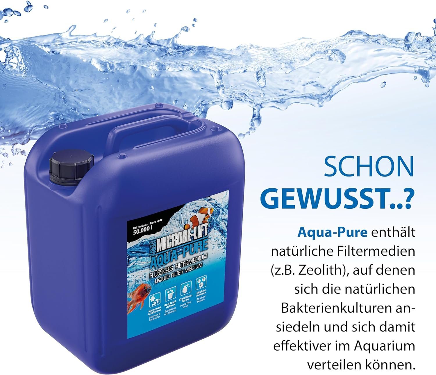 Thumbnail - Microbe-Lift Aquariendeko Microbe-lift 5l Wasseraufbereiter Aqua-Pure - flüssiges Filtermedium