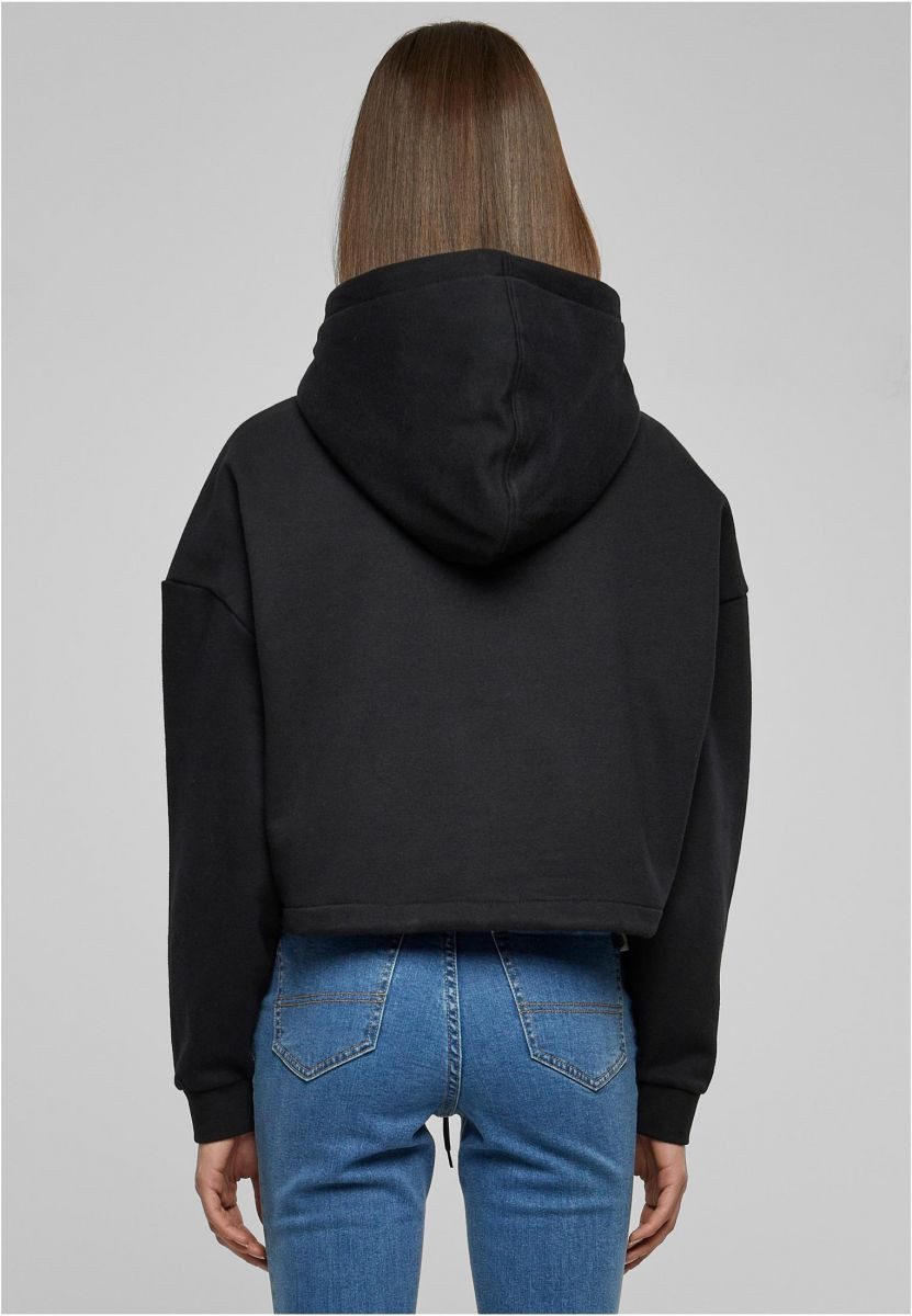 URBAN CLASSICS Kapuzenpullover Ladies Cropped Oversized Hoodie Damen Kapuzenpulli