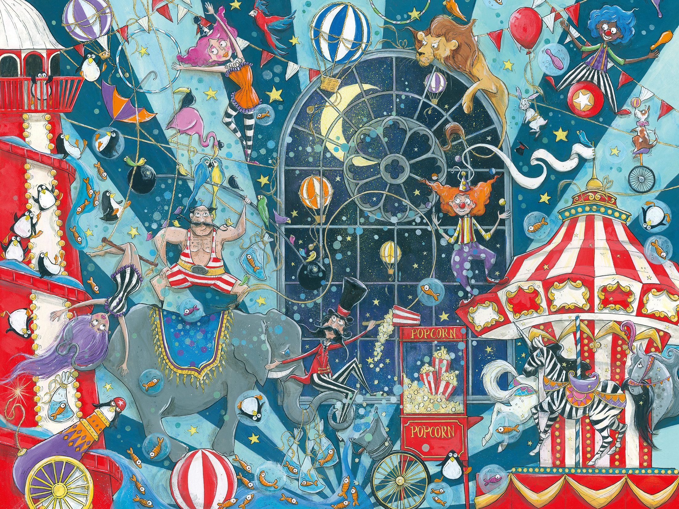 Ravensburger Puzzle Willkommen beim Zirkus, 1500 günstig online kaufen