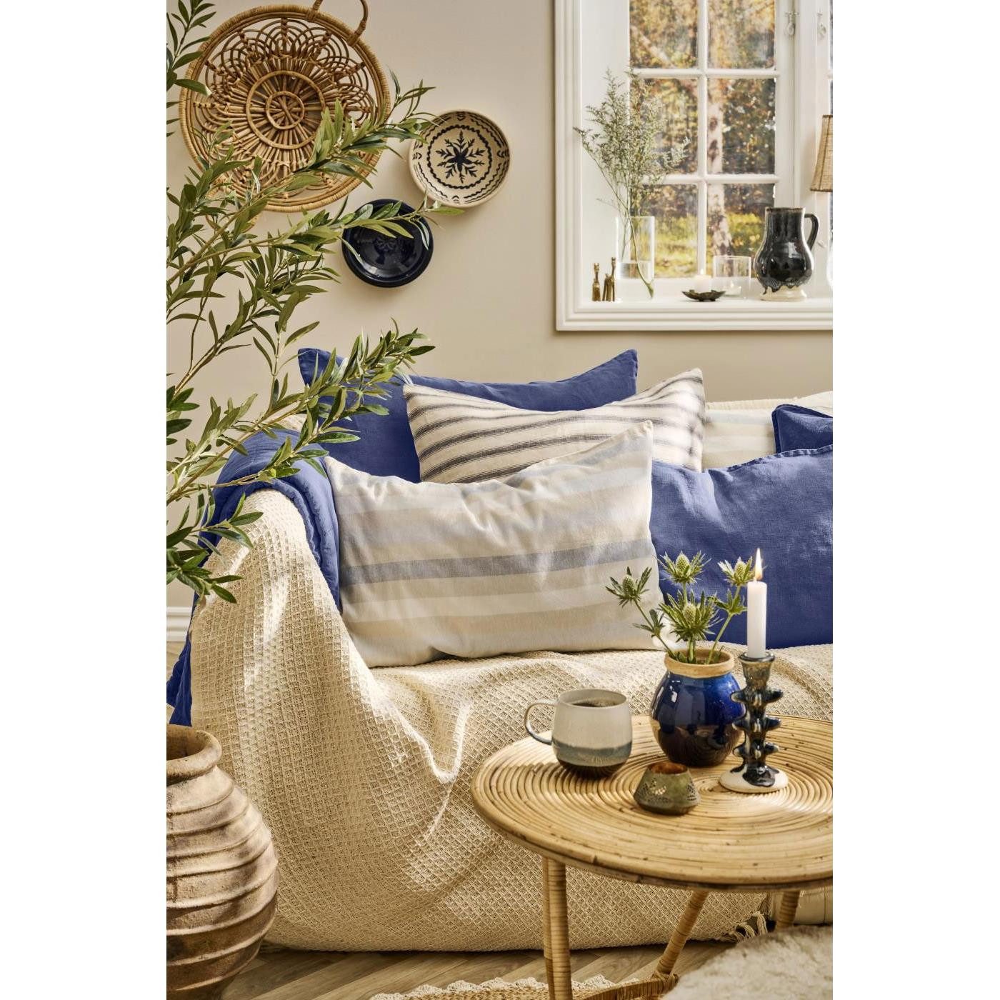 Ib Laursen Beistelltisch Ib Laursen Tisch Rund aus Rattan (60cm)