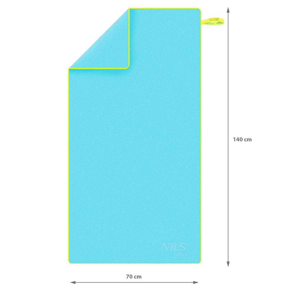 NILS AQUA Sporthandtuch Mikrofaser Handtusch 140x70 cm, Mikrofaser (Spar-Set, 1-St), spart Zeit und ist ideal für Sport, Reisen