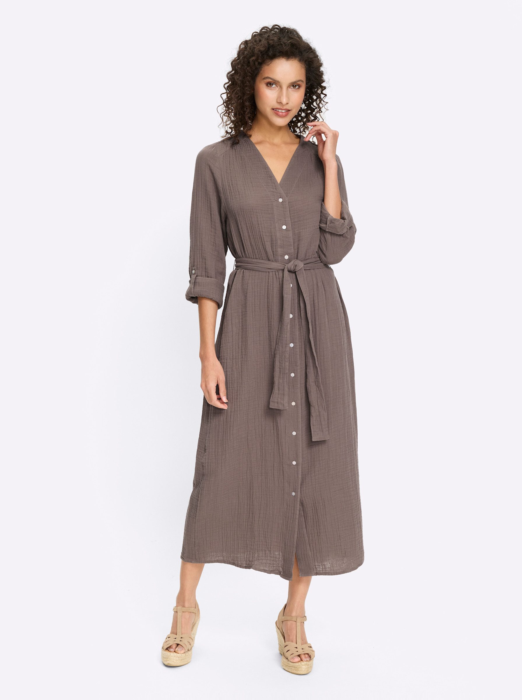 heine Etuikleid Kleid Langarm