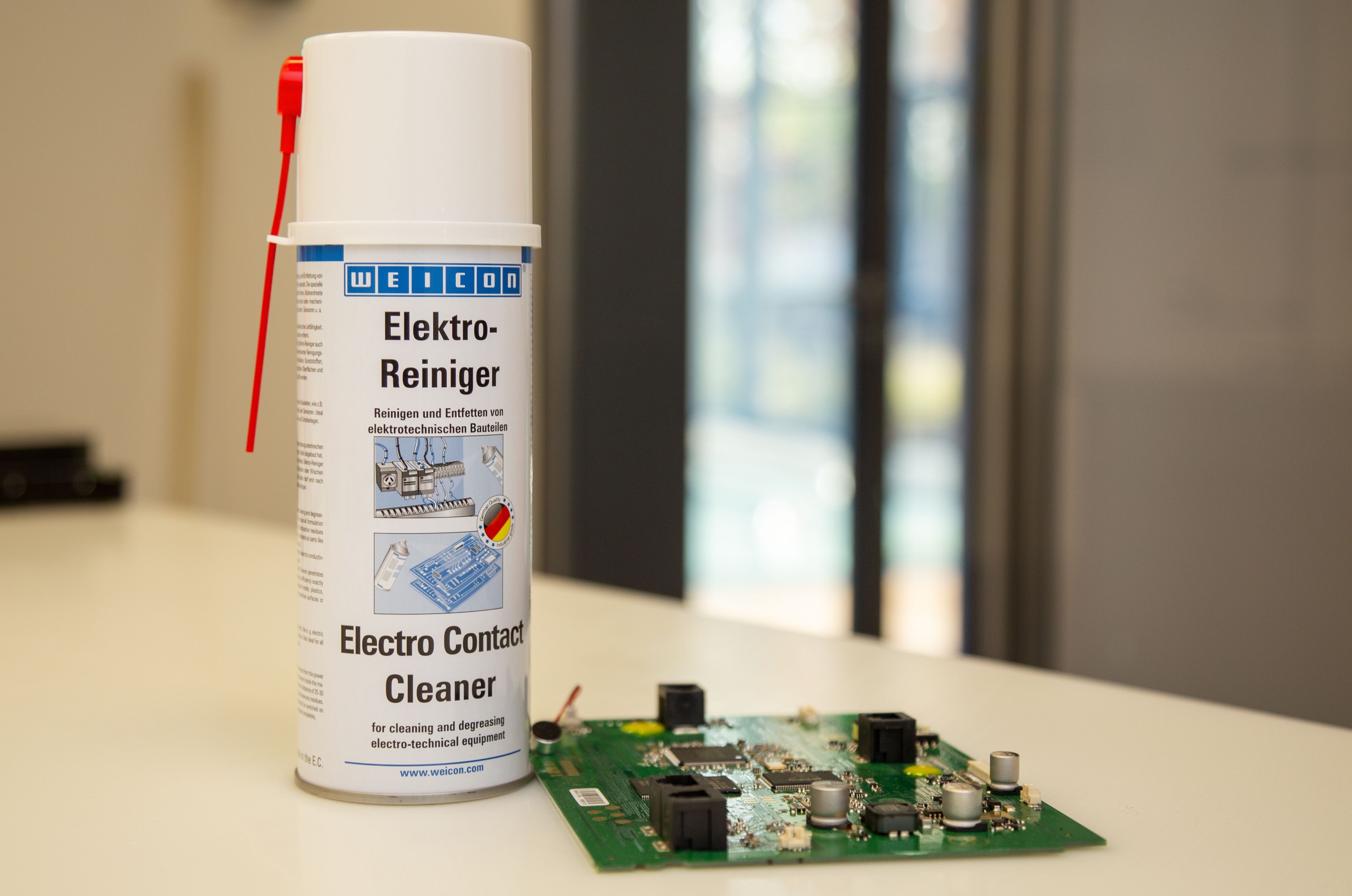 WEICON Elektroreiniger für elektrotechnische, mechanische Bauteile, 400 ml Universalreiniger (Dose, [- 1 x 400 ml Spraydose Für elektronische Kontakte aller Art)