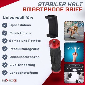 TronicXL Stabilizer Griff für Smartphone iPhone Selfie Stick Kamera Handgriff Selfiestick (Livestreaming, Sport)
