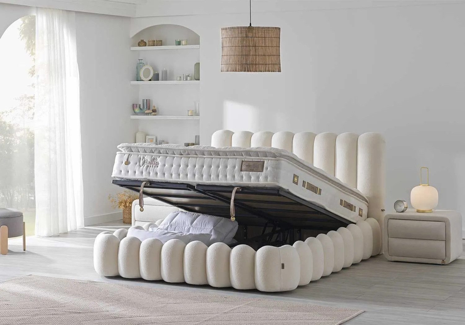 Bermo Home Boxspringbett Bambi Vanilla HVZ Set