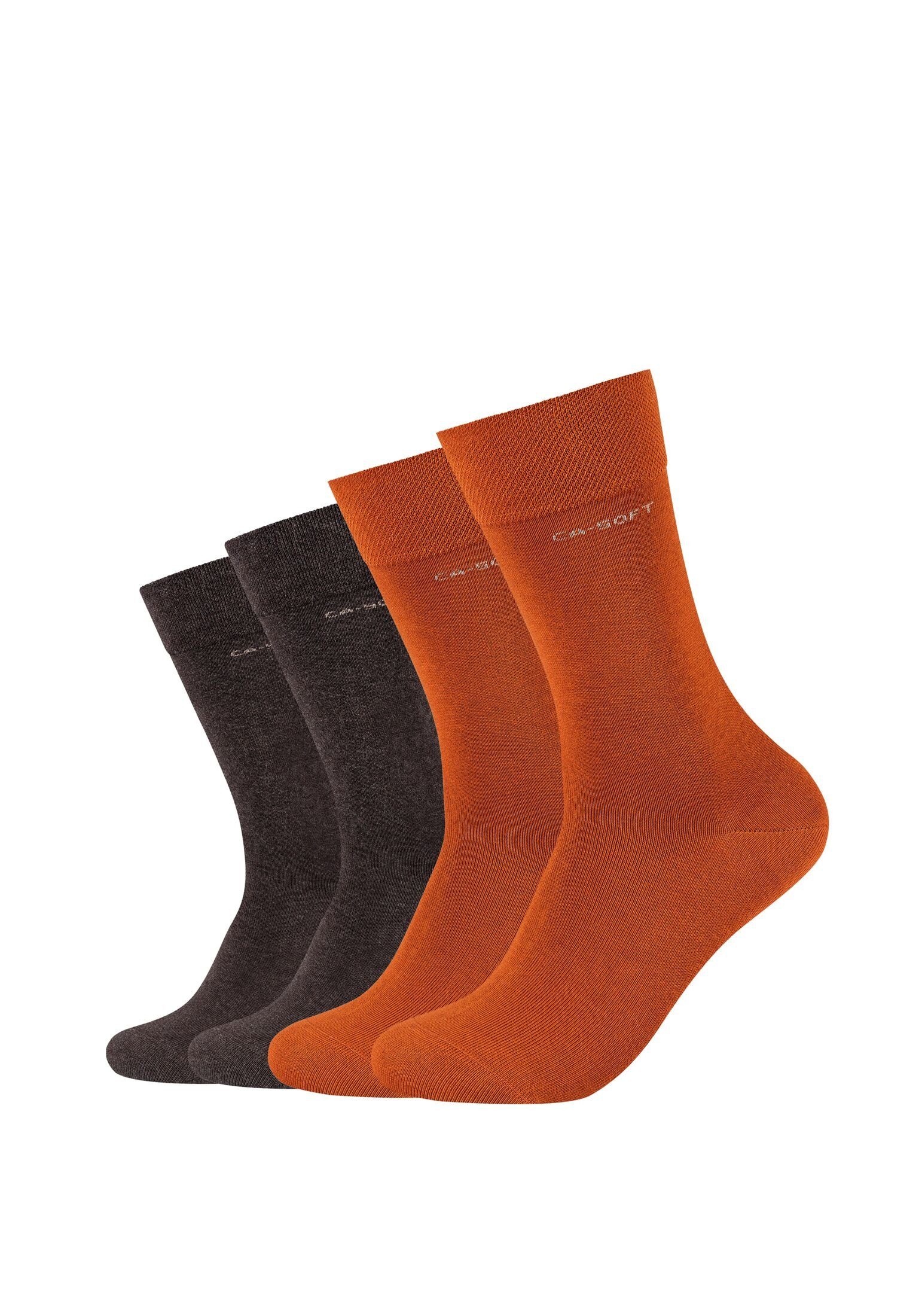 Camano Socken Socken für Damen und Herren Businesssocken Komfortbund Bequem rust | 