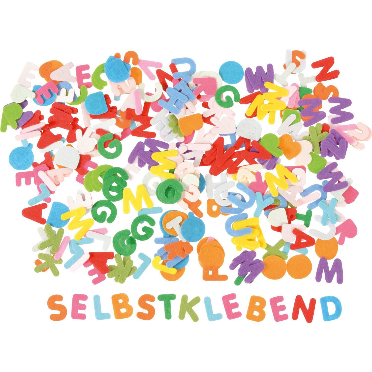 EDUPLAY Experimentierkasten Filzbuchstaben, 3 cm, 1 mm stark, Polyesterfilz