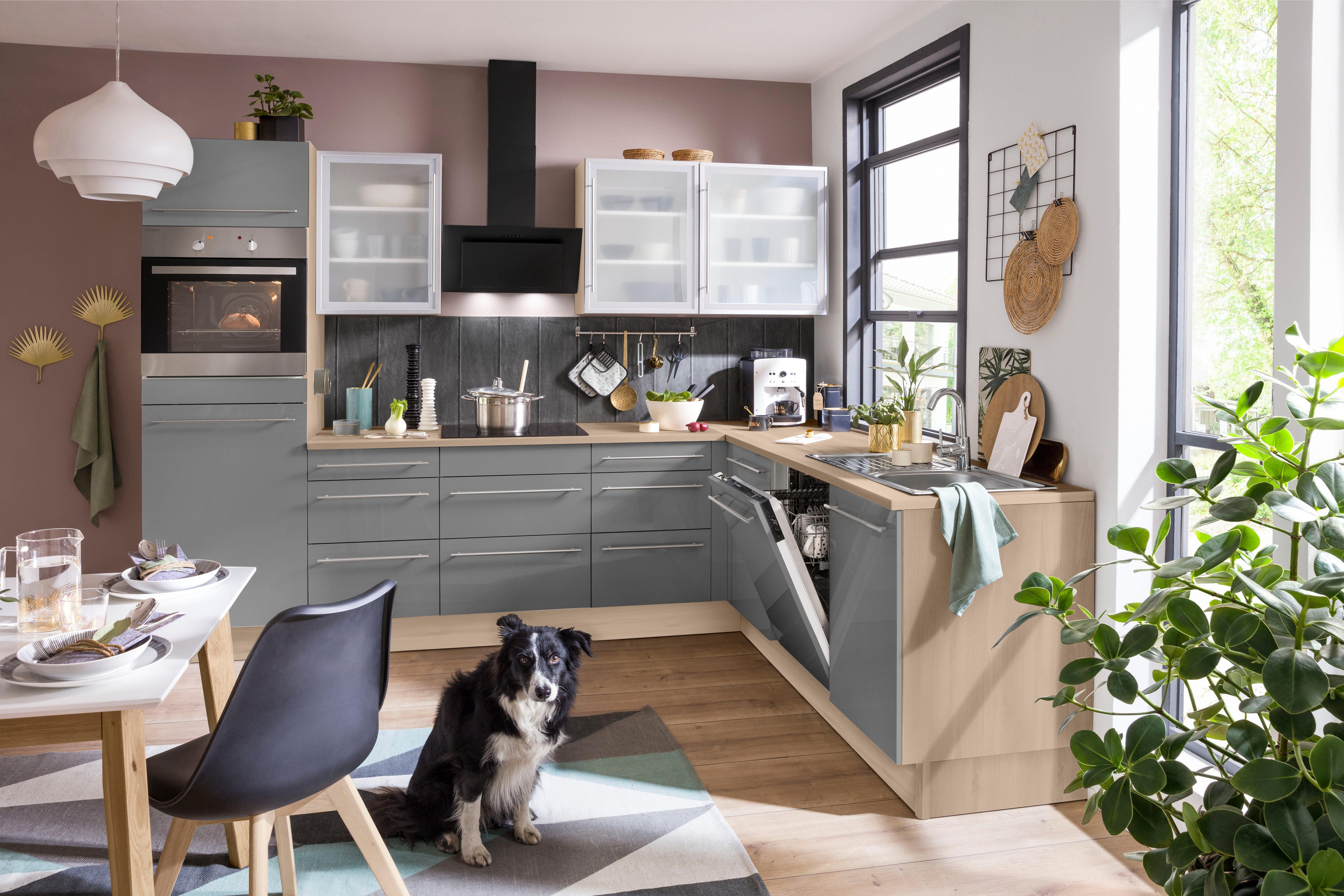 OPTIFIT Winkelküche Bern, Stellbreite 285x225 cm, wahlweise mit E-Geräten